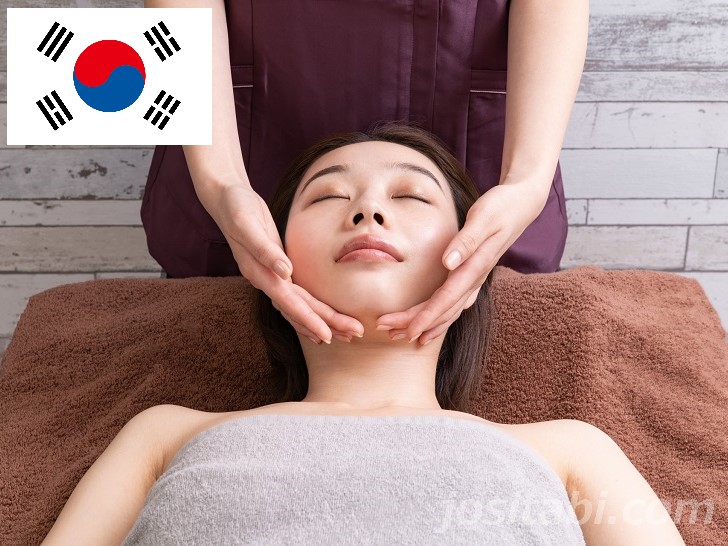 韓国フェイシャルエステの施術