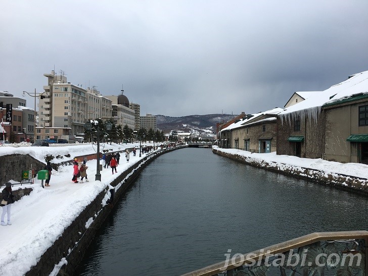 コロナ前の小樽運河1月