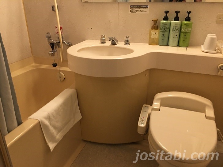 ホテルサンルート新潟のバストイレ